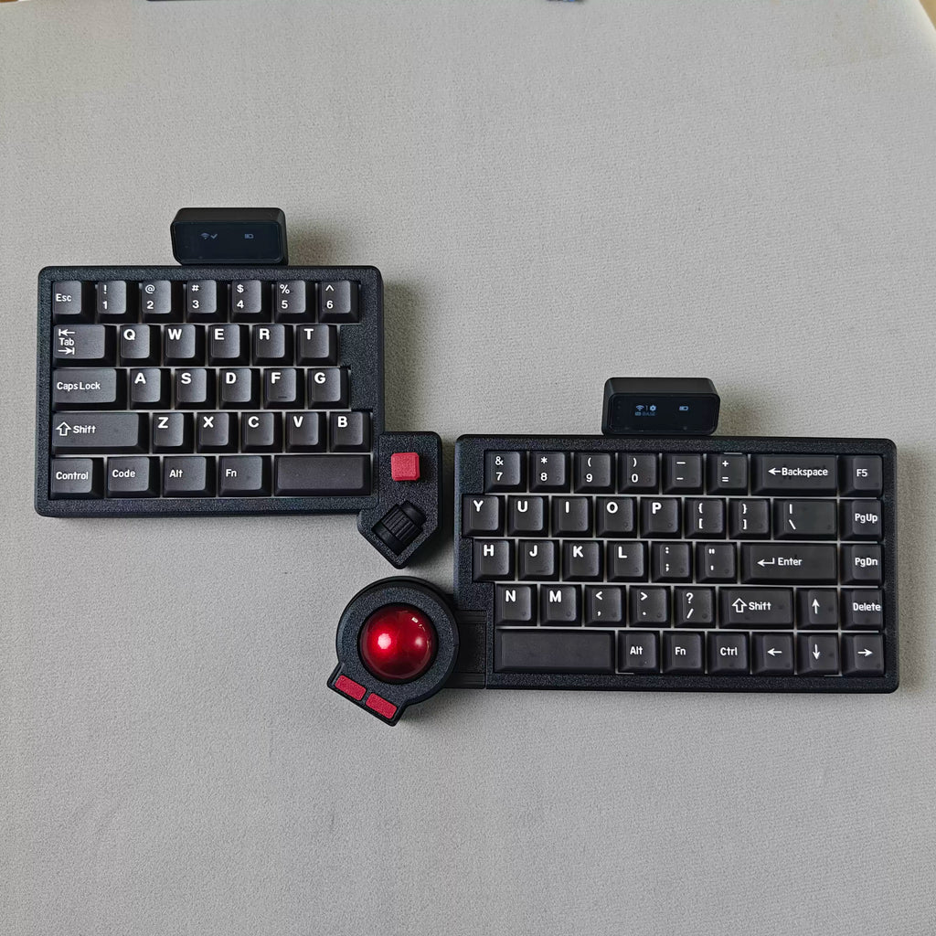 OffsetKey Wireless Split Trackball Keyboard Kit – Dual-Mode, Open-Source ZMK Firmware